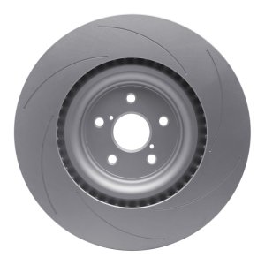 Lexus RC F Brake Rotor (1) - Left Front - R1 Concepts - Slotted GeoSPEC Coated - `15-`22